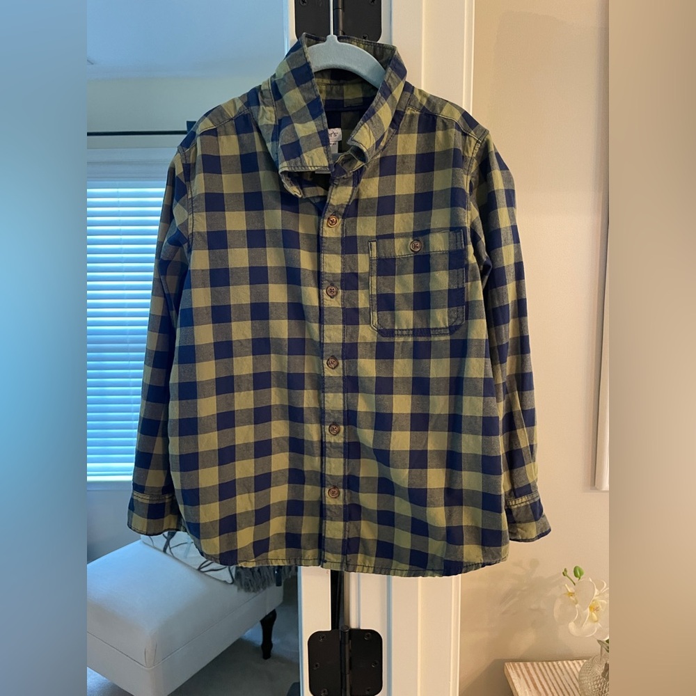 Carter's Boys Long Sleeve Button Down - Size 7 (Bundle for Discount)